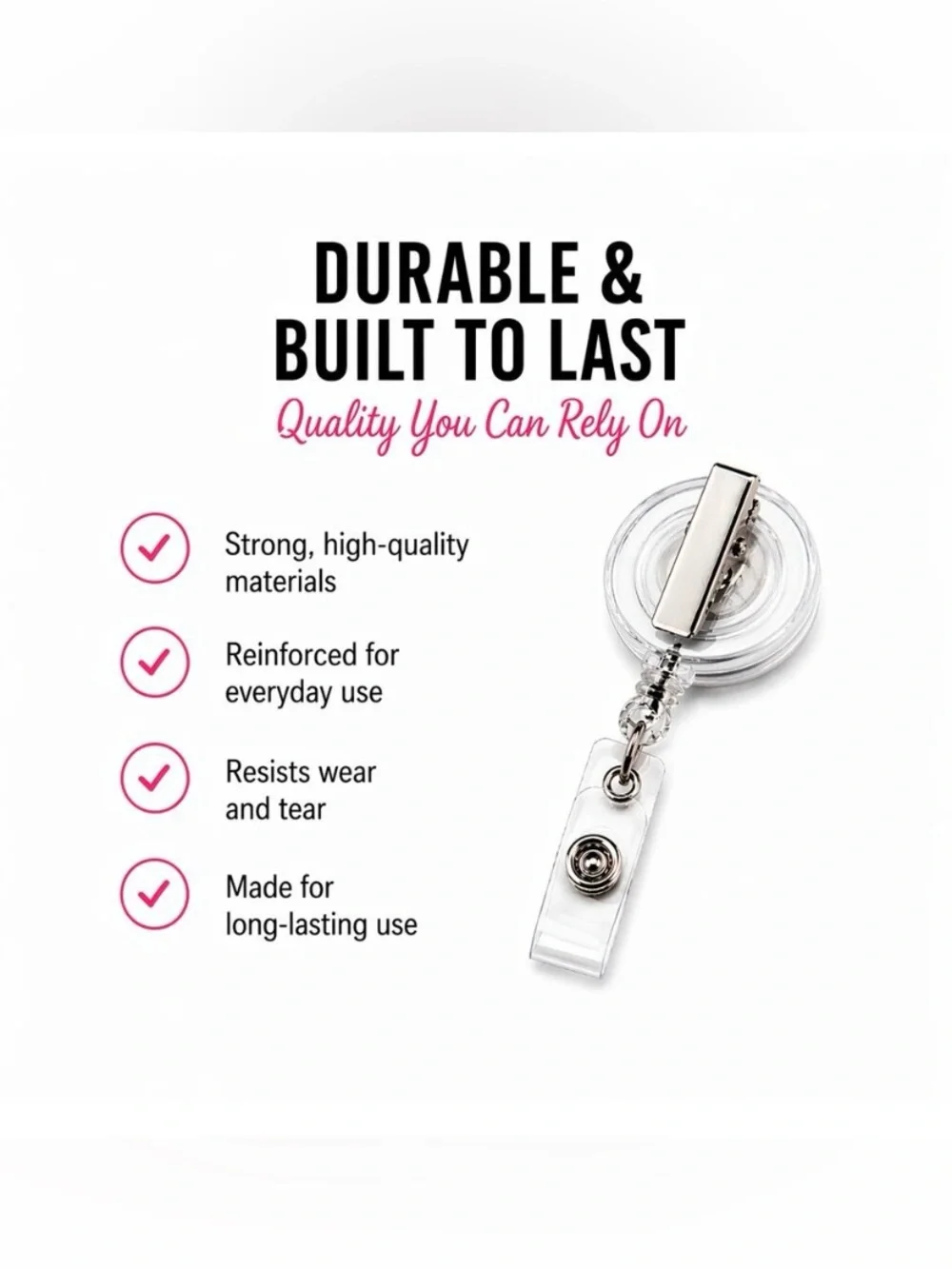 Pink Owl Badge Reel - Cute Retractable ID Holder so cute.